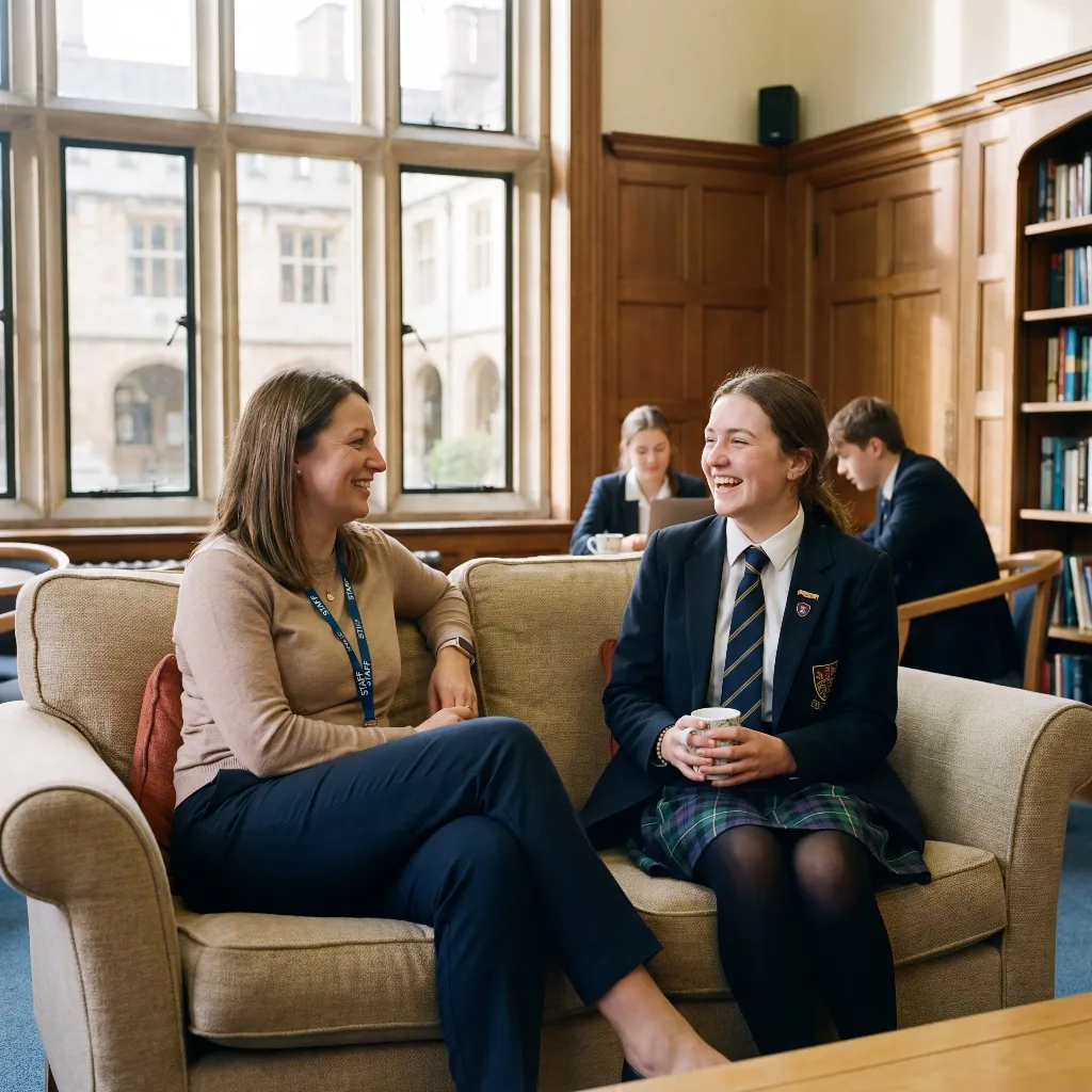 Teacher reading with student